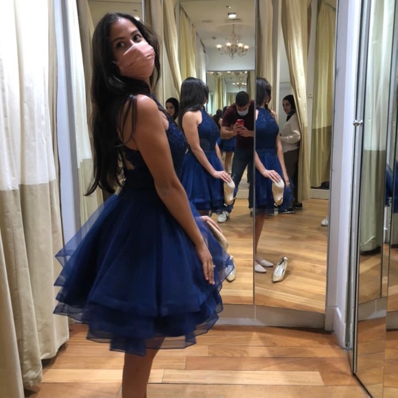 Blue dress - only worn once - Picture 2 of 5